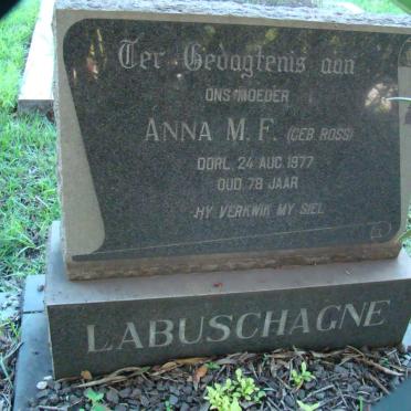 LABUSCHAGNE Anna M.F. nee ROSS -1977