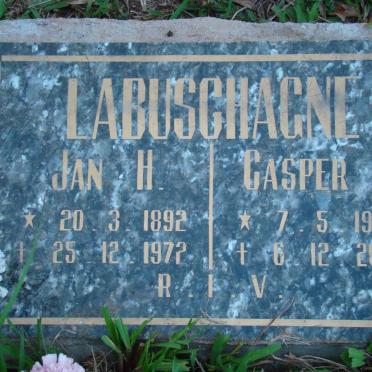 LABUSCHAGNE Jan H. 1892-1972 :: LABUSCHAGNE Casper J. 1924-2005