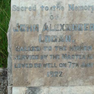 LOGAN John Alexander -1922