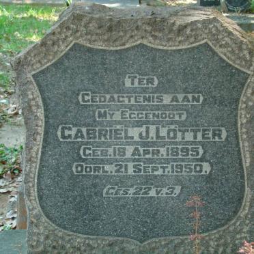 LÖTTER Gabriël J. 1895-1950