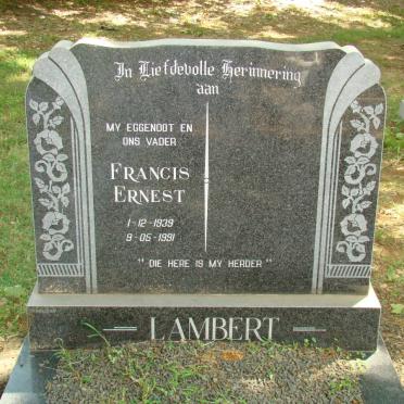 LAMBERT Francis Ernest 1939-1991