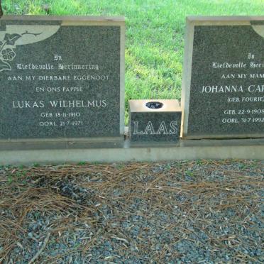 LAAS Lukas Wilhelmus 1910-1971 &amp; Johanna Carolina FOURIE 1908-1992