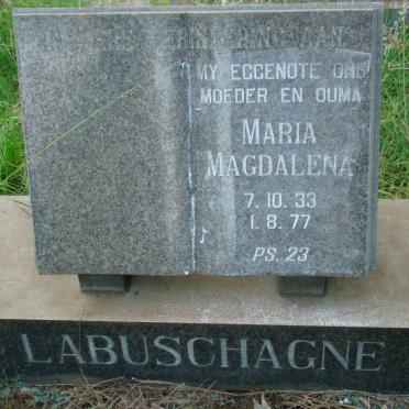 LABUSCHAGNE Maria Magdalena 1933-1977