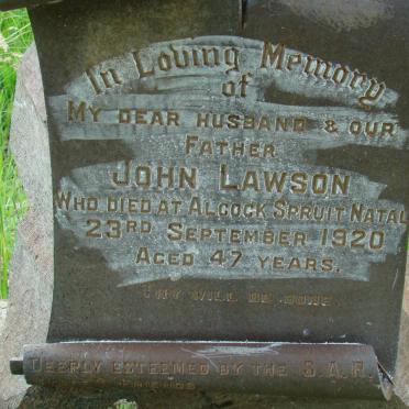 LAWSON John -1920