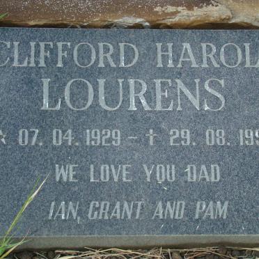 LOURENS Clifford Harold 1929-1997