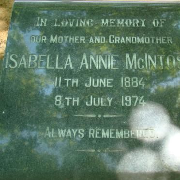McINTOSH Isabella Annie 1884-1974