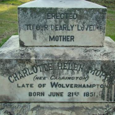 MORRIS Charlotte Helen nee CARRINGTON 1851-
