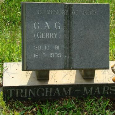MARSH G.A.G., Tringham 1911-1985