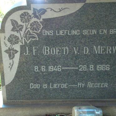 MERWE J.F., van der 1946-1966