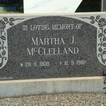 McCLELLAND Martha J. 1909-1982