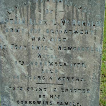 McDONALD Alex L. -1879