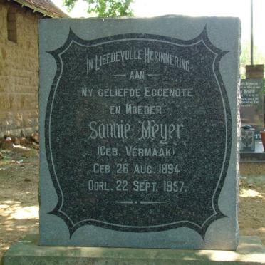 MEYER Sannie nee VERMAAK 1894-1957