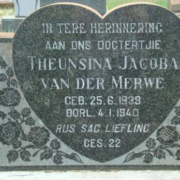 MERWE Theunsina Jacoba, van der 1939-1940