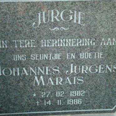 MARAIS Johannes Jurgens 1982-1986