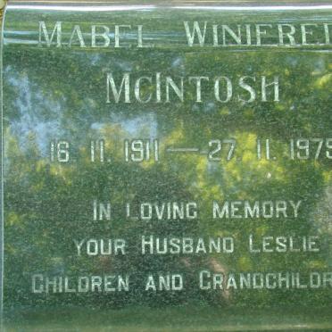 McINTOSH Mabel Winifred 1911-1975