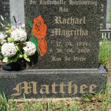 MATTHEE Rachael Magritha 1934-2006