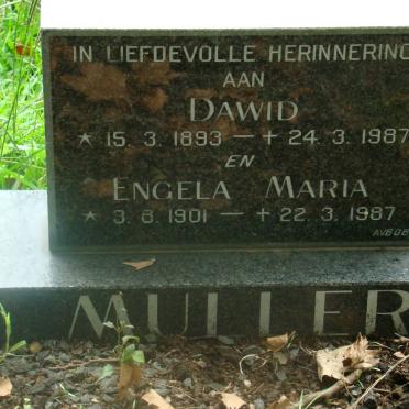 MULLER Dawid 1893-1987 &amp; Engela Maria 1901-1987