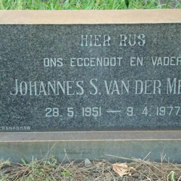 MERWE Johannes S., van der 1951-1977