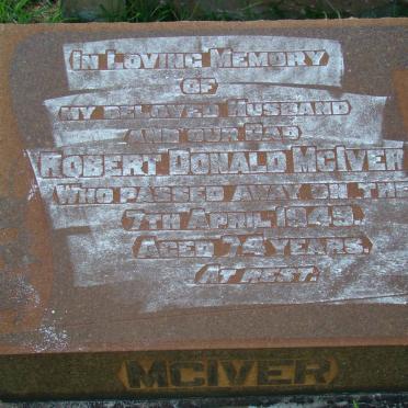 McIVER Robert Donald -1949