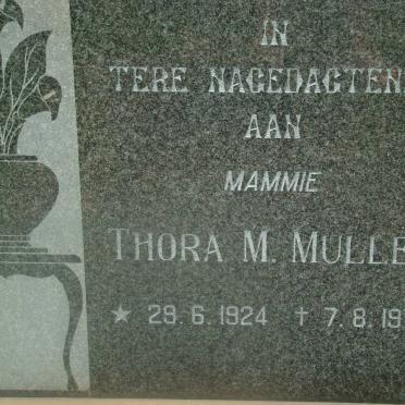 MULLER Thora M. 1924-1975