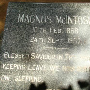 McINTOSH Magnus 1868-1957