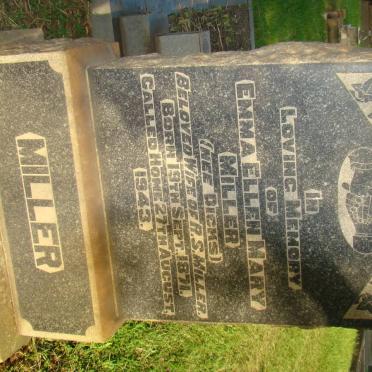 MILLER Emma Ellen Mary nee DICKS -1943