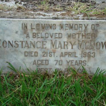 McDOWALL Constance Mary -1963