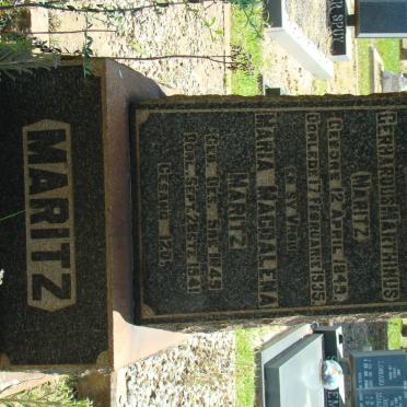 MARITZ Gerhardus Marthinus 1849-1935 &amp; Maria Magdalena 1849-1941