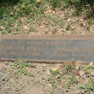 McKENZIE Kenneth 1886-1958 &amp; Minnie -19??