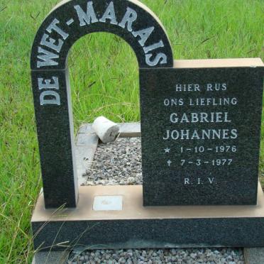 MARAIS Gabriel Johannes, de Wet 1976-1977
