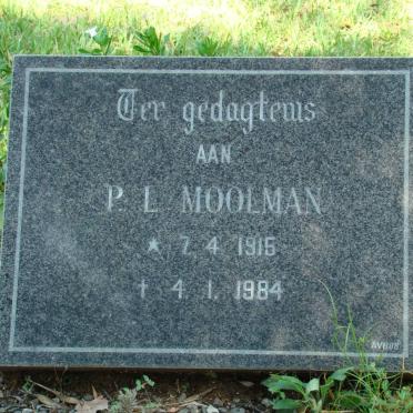 MOOLMAN P.L. 1915-1984