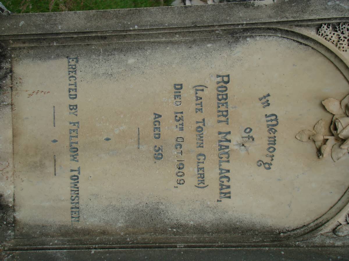 MACLAGAN Robert -1909