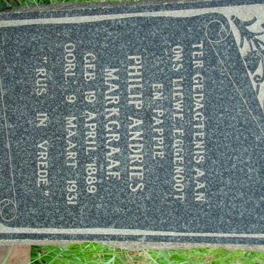 MARKGRAAF Philip Andries 1889-1931