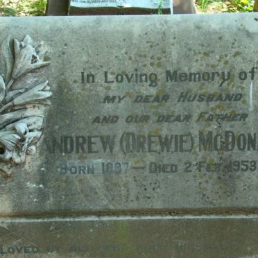 McDONALD Andrew 1897-1953