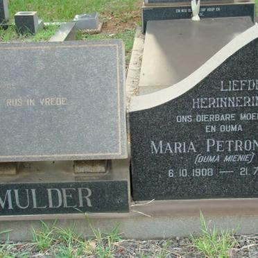 MULDER Maria Petronella  1908-1991