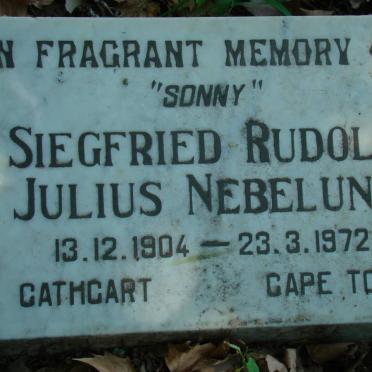 NEBELUNG Siegfried Rudolf Julius 1904-1972