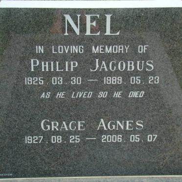 NEL Philip Jacobus 1925-1989 &amp; Grace Agnes 1927-2006