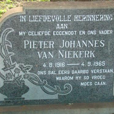 NIEKERK Pieter Johannes, van 1916-1965