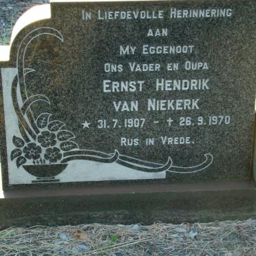 NIEKERK Ernst Hendrik, van 1907-1970
