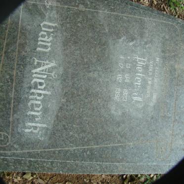 NIEKERK Pieter J., van 1923-1992