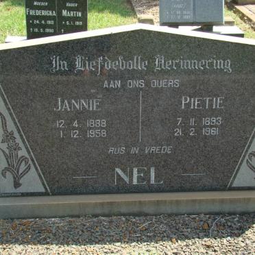 NEL Pietie 1893-1961 &amp; Jannie 1888-1958