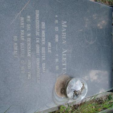 NELL Maria Aletta 1908-1996