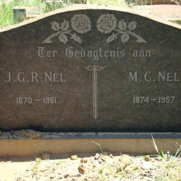 NEL J.G.R. 1870-1961 &amp; M.C. 1874-1957