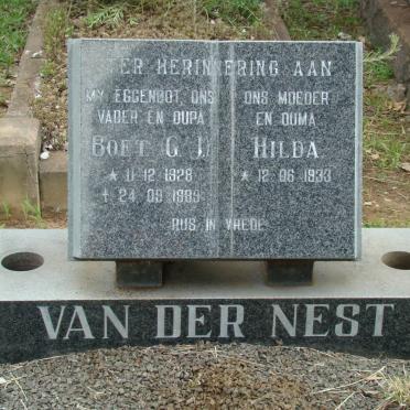 NEST G.J., van der 1928-1989 &amp; Hilda 1933-