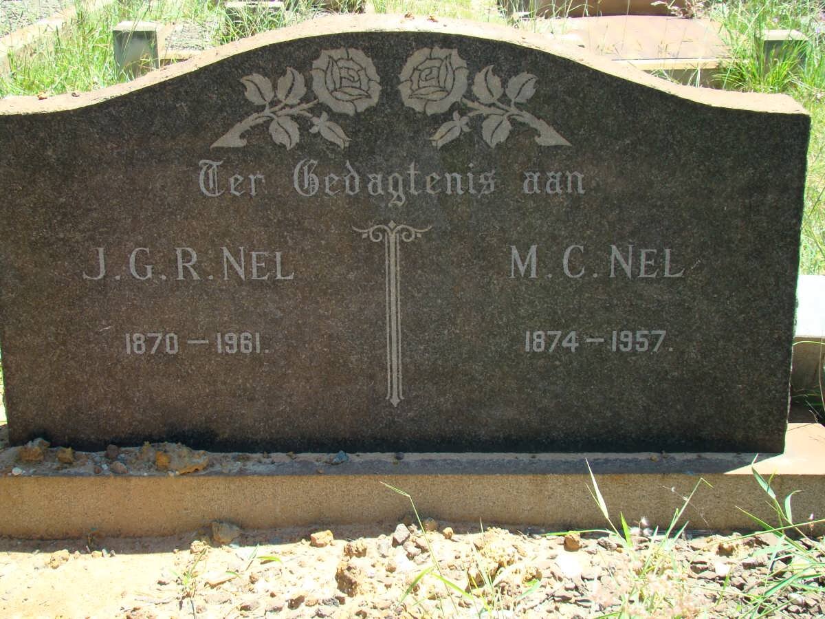NEL J.G.R. 1870-1961 &amp; M.C. 1874-1957