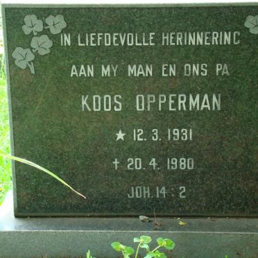 OPPERMAN Koos 1931-1980