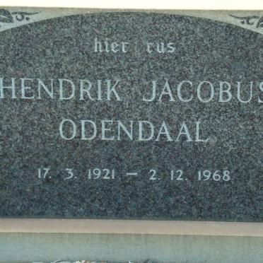 ODENDAAL Hendrik Jacobus 1921-1968