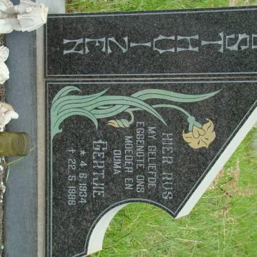 OOSTHUIZEN Gertjie 1934-1988