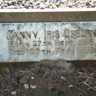 OSBORN Fanny Iris 1888-1958