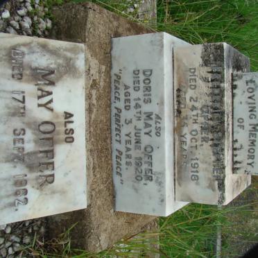 OFFER Frederick Stephen -1918 :: OFFER Doris May -1920 :: OFFER May -1962